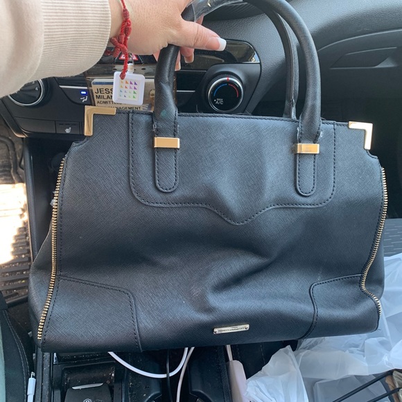 REBECCA MINKOFF, beautiful leather black bag great condition!